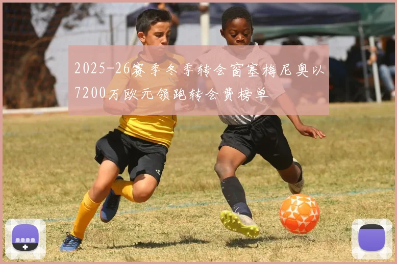 2025-26赛季冬季转会窗塞梅尼奥以7200万欧元领跑转会费榜单